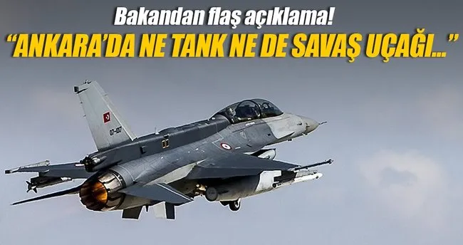 Ankara’da ne tank ne savaş uçağı ne de helikopter göreceğiz