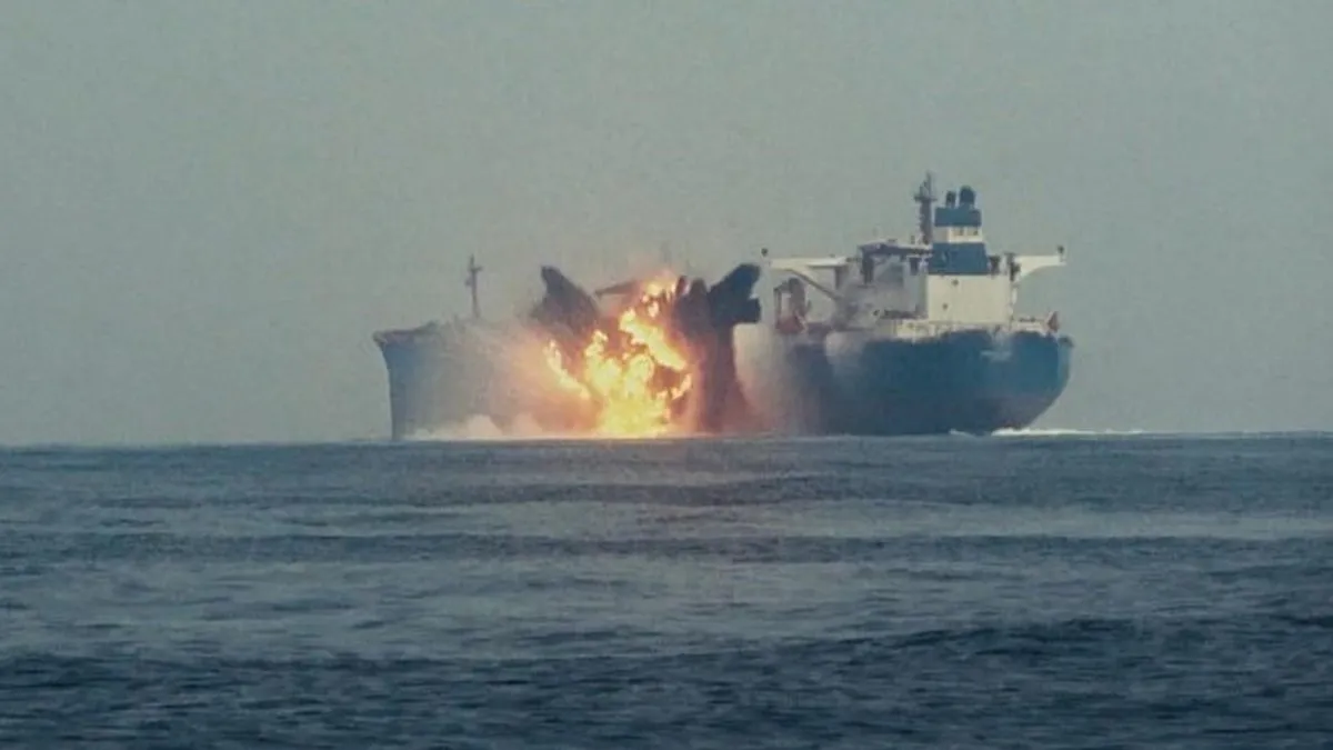 Husiler'den İngiliz petrol tankerine saldırı