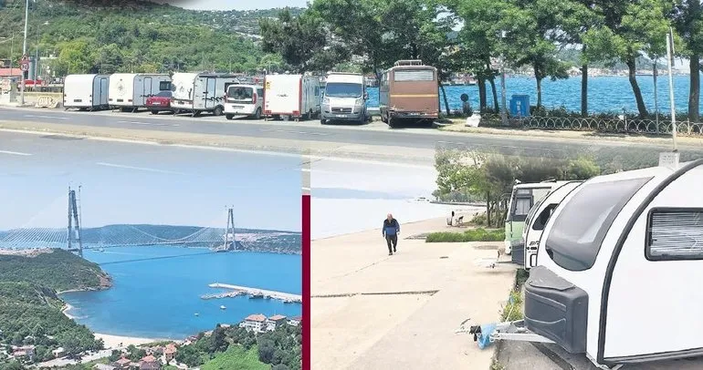 Boğaz'a sahip çıkacak belediye yok mu? Yeni moda tekerlekli yalı karavanlar...