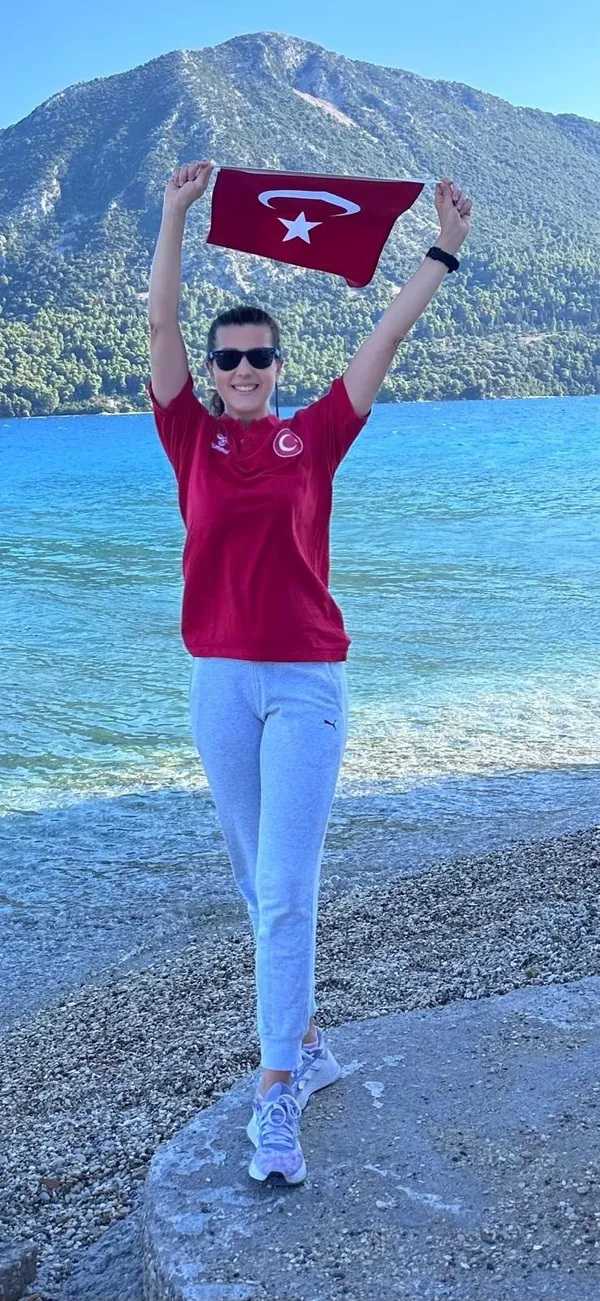 Birgül Erken madalya töreni
