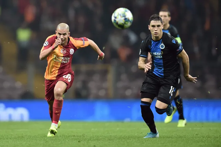 Galatasaray - Club Brugge maçından kareler