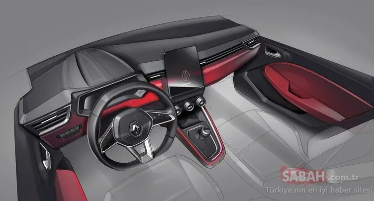 Yeni Renault Clio’nun iç mekanı ortaya çıktı! 2020 Renault Clio’nun içi böyle görünüyor...