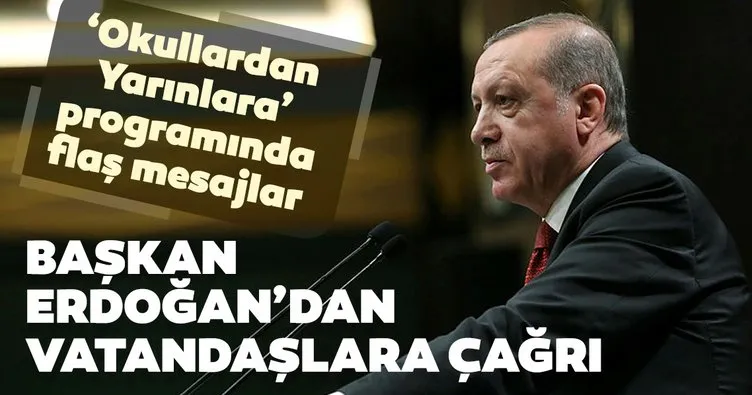Cumhurbaşkanı Erdoğan’dan derslik ve okul yapımı için bağış çağrısı