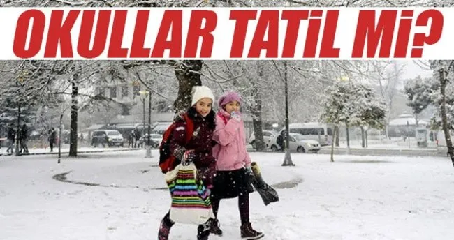 Yarın okullar tatil olacak mı? - 30 Aralık Cuma Ankara ve İstanbul’da okullar tatil olur mu?