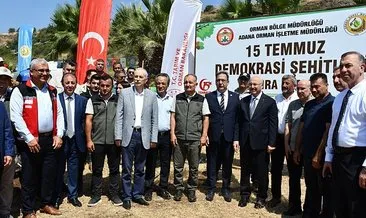 Adana’da 15 Temmuz şehitleri için fidanlar toprakla buluştu #adana