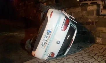 Takla attı, lisenin bahçesine düştü