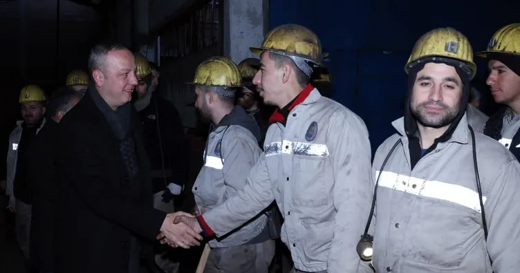 Başkan Alan, maden işçilerini ziyaret etti