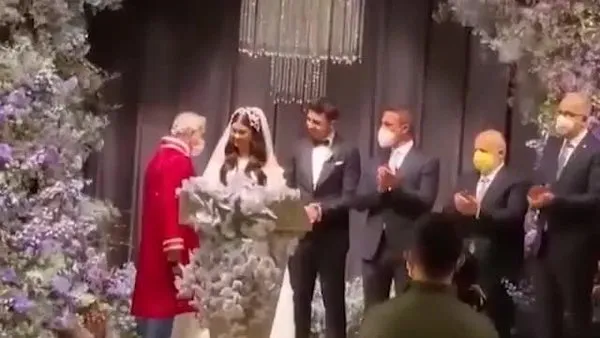 Ünlü futbolcu Ozan Tufan ve nişanlısı Rojin Haspolat bugün evlendi! Düğünden ilk kare geldi! | Video
