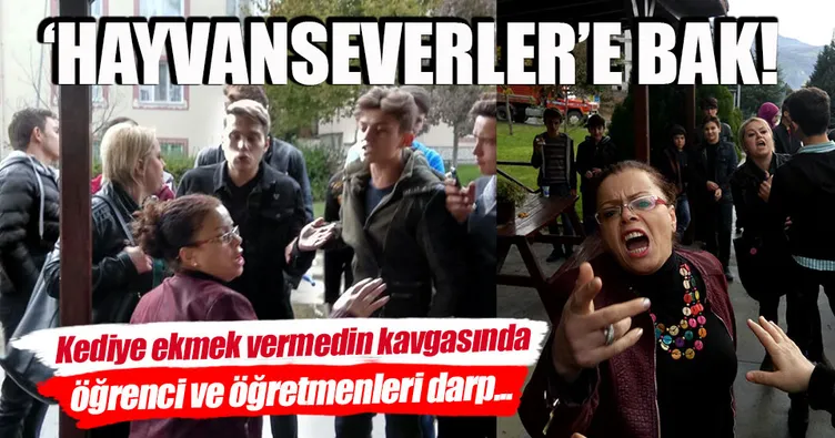 Öğretmen ve öğrencilere çirkin saldırı