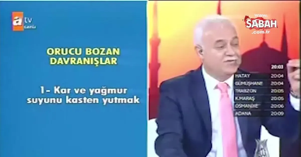 ramazan da orucu bozan seyler nelerdir dis fircalamak yikanmak ilac almak orucu bozar mi video videosunu izle son dakika haberleri