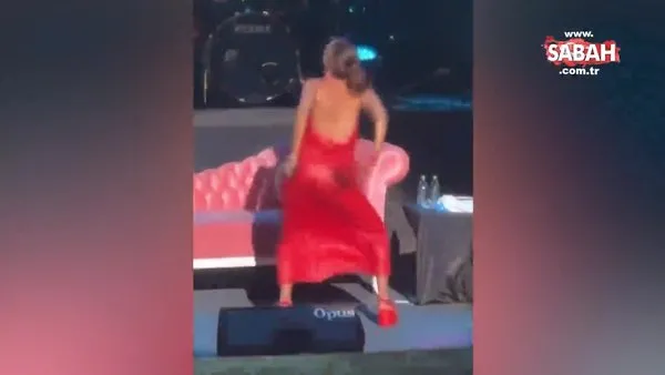 Yıldız Tilbe Bodrum konserinde böyle coştu! Kırmızı elbisesiyle dansı olay oldu | Video