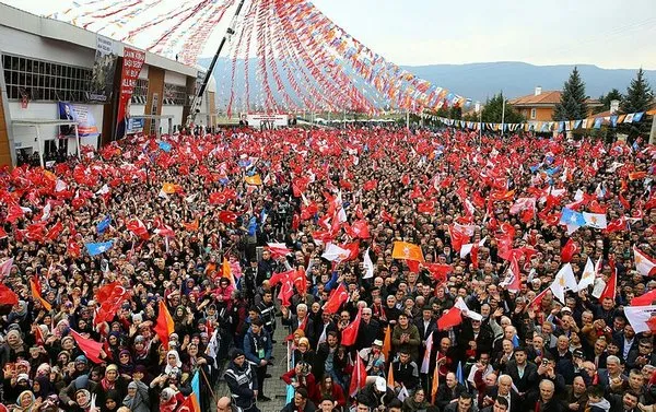 Cumhurbaşkanı Erdoğan'ın Bolu AK Parti İl Kongresi'nden yansıyan kareleri