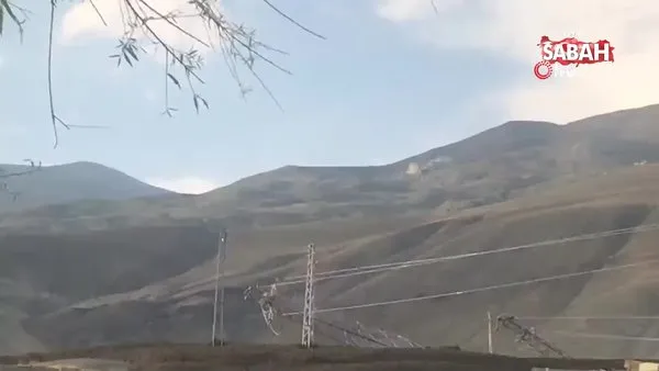 Erzincan’da sel sularının enerji hatlarını yıkma anı kamerada | Video