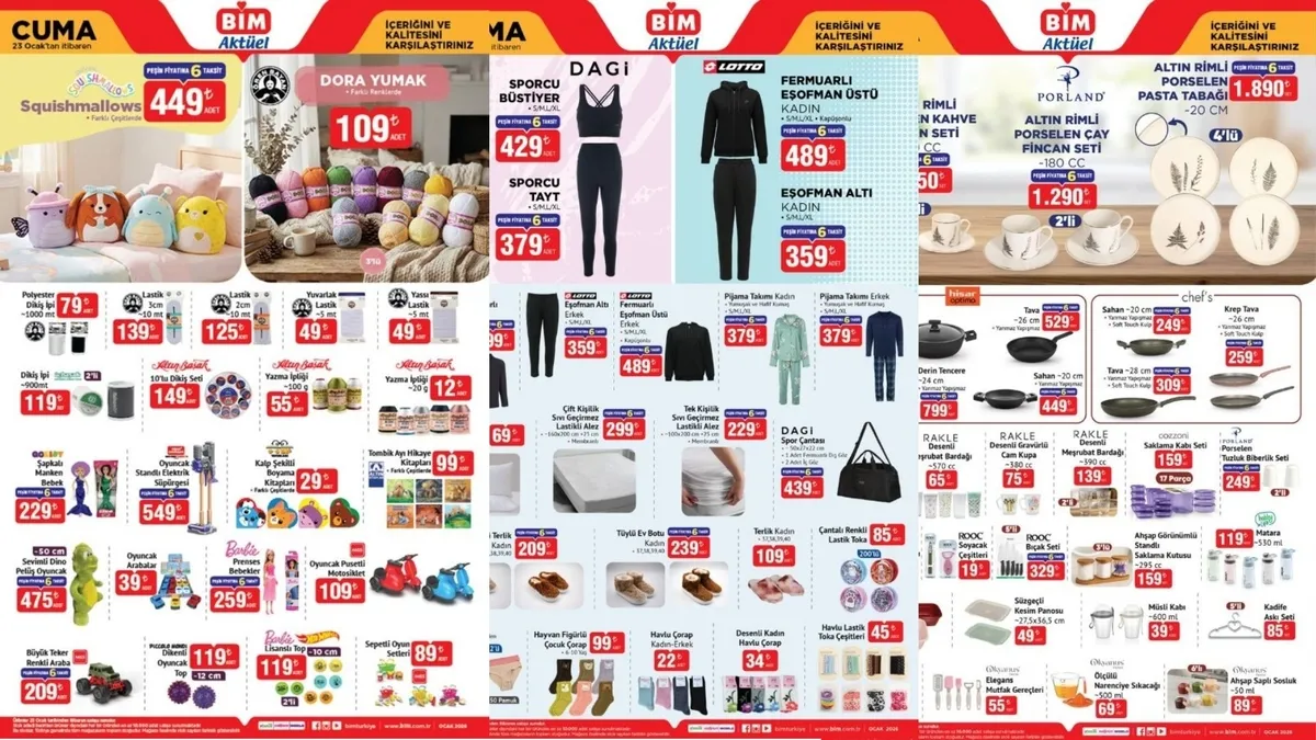 BİM Aktüel 16 Ocak, 20 Ocak ve 23 Ocak 2026 Kataloğu: Bu Hafta BİM’de Neler Var? İndirimli Ürünler