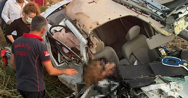 Malatya’da korkunç kaza! 1 kişi hayatını kaybetti, 2 kişi yaralandı
