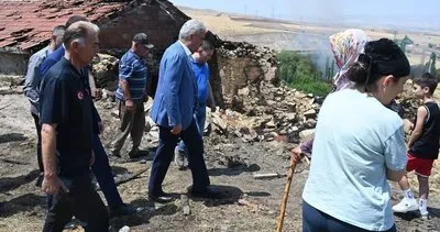 Rüzgar yangını köye taşıdı! Vali Makas kriz bölgesinde #kirikkale