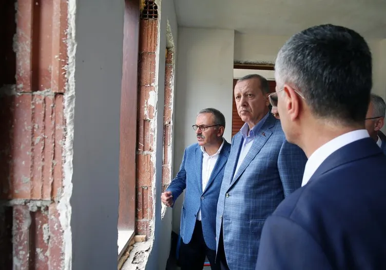 Cumhurbaşkanı Erdoğan Rize’de incelemelerde bulundu