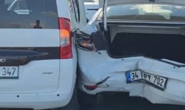 Eyüpsultan’da zincirleme kaza! 2 yaralı