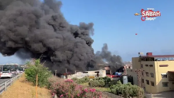 Hatay'da antrepo yangını! | Video