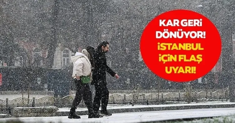 SON DAKİKA | İstanbul için kuvvetli kar alarmı! Haritaya yansıdı, kaç gün sürecek? Bu tarihlere dikkat