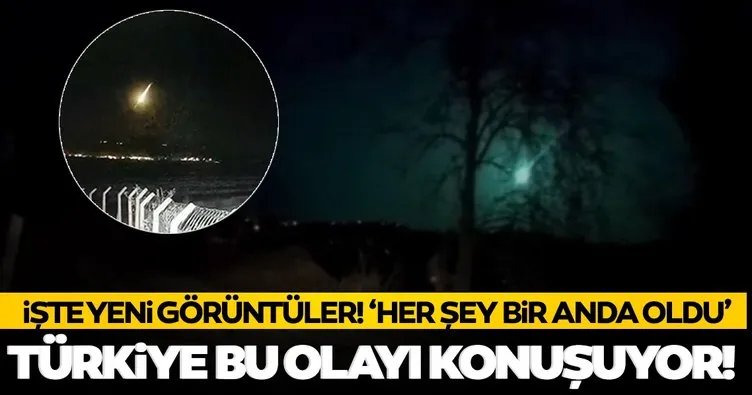 Son dakika: Türkiye bu haberi konuşuyor! Göktaşı Meteor olayından yeni görüntüler