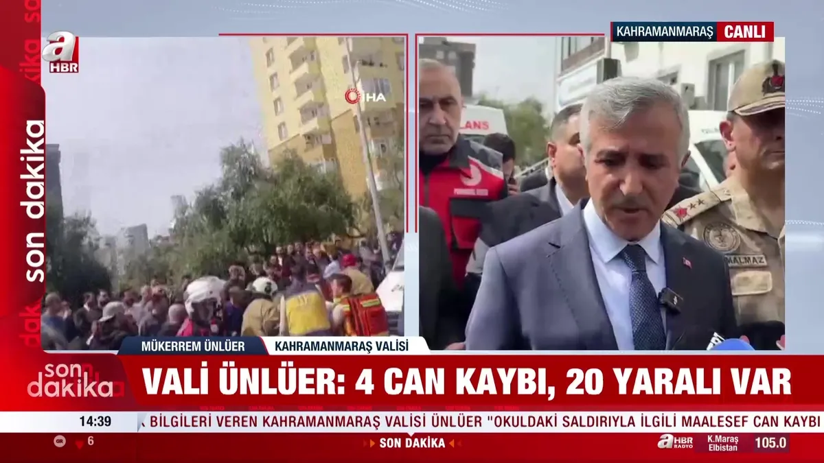 SON DAKİKA: Kahramanmaraş’ta okulda silahlı saldırı! Vali Ünlüer açıkladı: 4 can kaybı, 20 yaralı var! | Video videosunu izle SON DAKİKA: Kahramanmaraş’ta okulda silahlı saldırı! Vali Ünlüer açıkladı: 4 can kaybı, 20 yaralı var! | Video videosunu izle