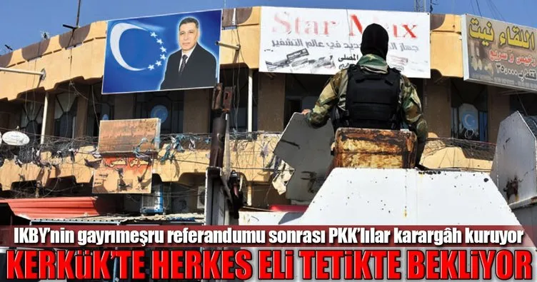 Kerkük’te herkes eli tetikte bekliyor