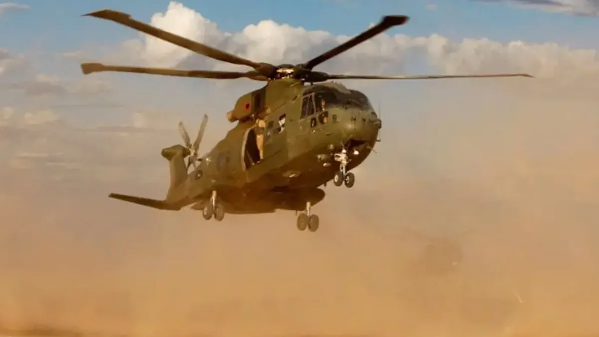 İngiltere'de düşen Kraliyet Donanması helikopteri sonrası bölgedeki hareketlilik