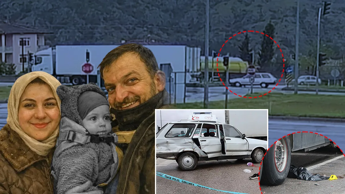 Amasya’daki feci kazada yürek burkan görüntüler! 10 aylık Yamaç bebek araçtan böyle fırlamış…