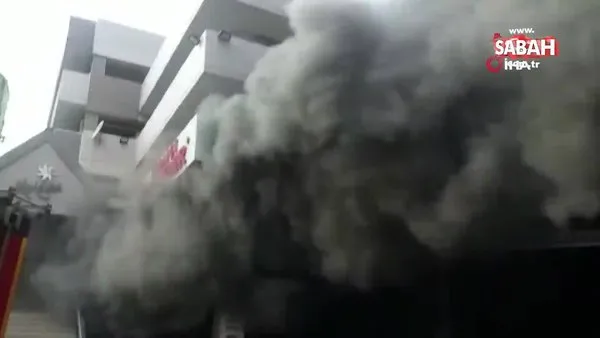 Bursa'da AVM'de korkutan yangın | Video