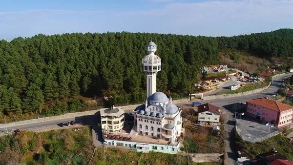 Seyir Teraslı caminin manzarası havadan görüntülendi