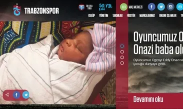 Trabzonsporlu Onazi’nin babalık sevinci