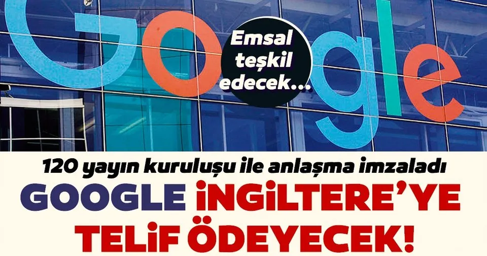 google ingiltere ye telif odeyecek