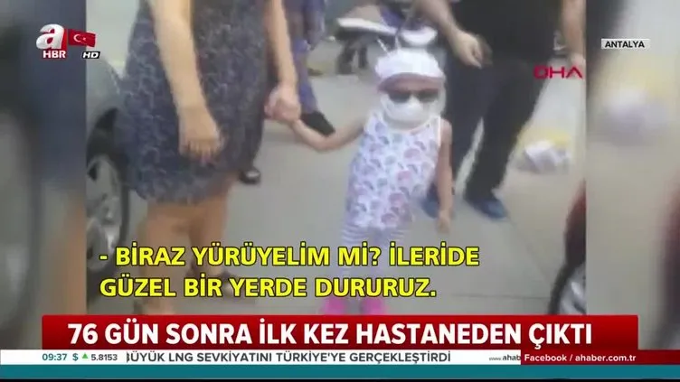 Minik Öykü 76 gün sonra hastaneden çıktı! Babasından alınan ilik yüzde 98 tuttu