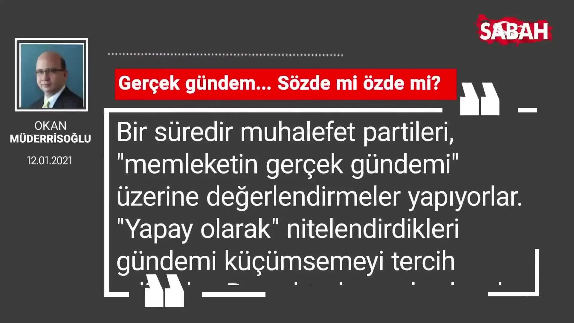 Okan Muderrisoglu Gercek Gundem Sozde Mi Ozde Mi Videosunu Izle Son Dakika Haberleri