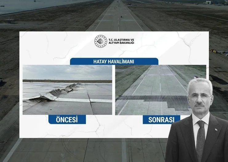 Hatay havalimanı yeni döneme hazırlanıyor! Bakan Uraloğlu tarih verdi: 45 metre genişliğindeki uçaklar da inebilecek