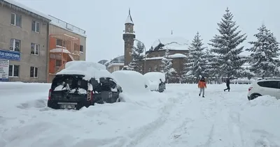 Erzurum’da kar yağışı etkili oluyor