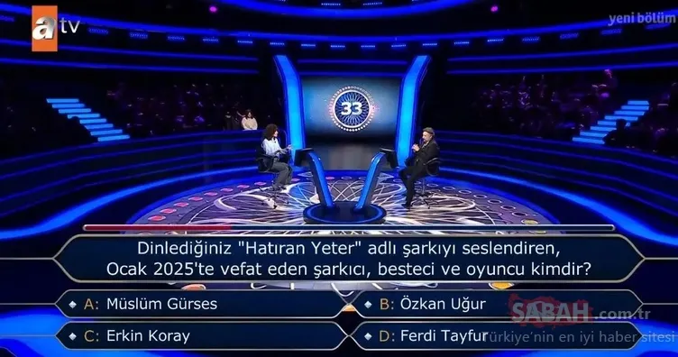 Kim Milyoner Olmak İster’de Ferdi Tayfur sorusu… Yarışmacıya sitem eden Oktay Kaynarca’nın gözleri böyle doldu!