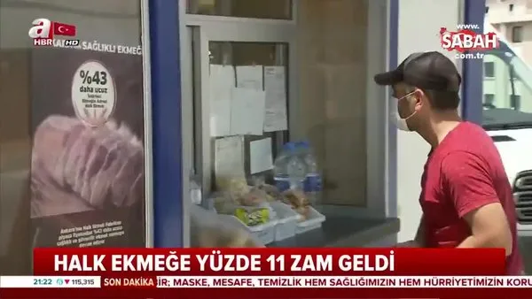 Ankara'da halk ekmeğe zam üstüne zam | Video