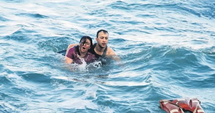 Denize düşen hemşireyi dalış timi komutanı kurtardı