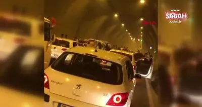 İzmir’de Konak Tüneli’ni kapatan trafik magandaları halay çektiler!