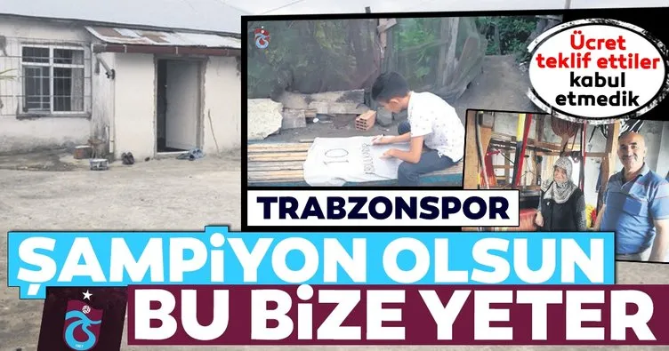 Trabzonspor şampiyon olsun bu bize yeter
