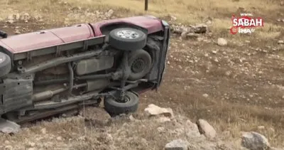 TPAO’ya ait kamyonet şarampole devrildi: 2 yaralı | Video