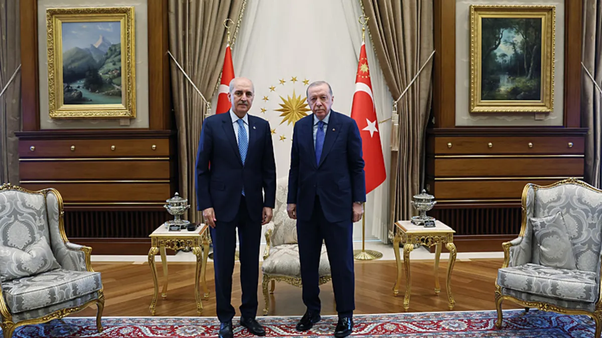 Başkan Erdoğan TBMM Başkanı Numan Kurtulmuş'u kabul etti
