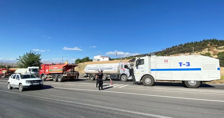 Elazığ’da ormanlık alanda yangın çıktı