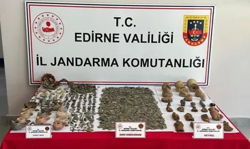Edirne'de tarihi eser kaçakçılarına baskın: Binlerce parça eser ele geçirildi #edirne
