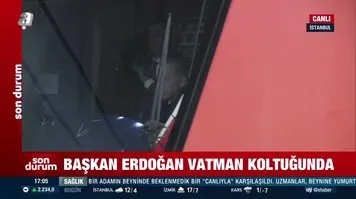 Başkan Erdoğan vatman koltuğunda! İstanbul'a yeni metro hattı