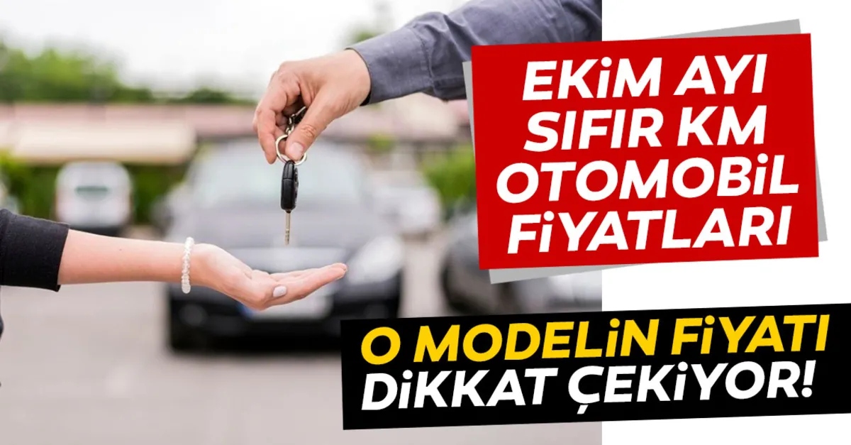 ekim 2020 sifir km otomobil fiyatlari