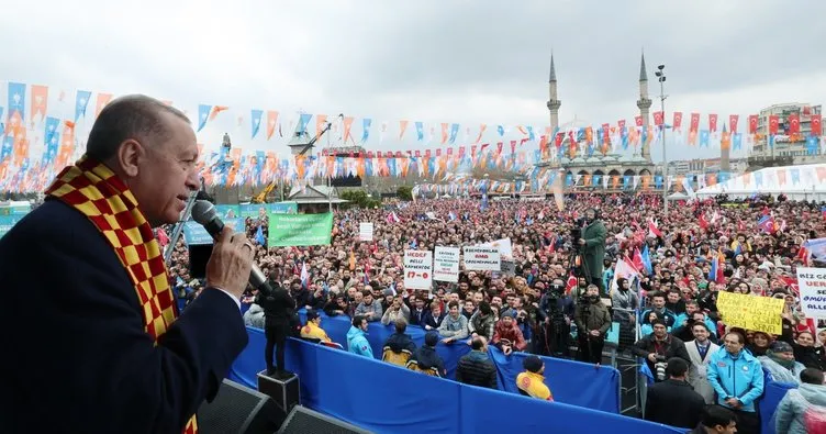 Başkan Recep Tayyip Erdoğan Kayseri’de 75 bin kişiye hitap etti