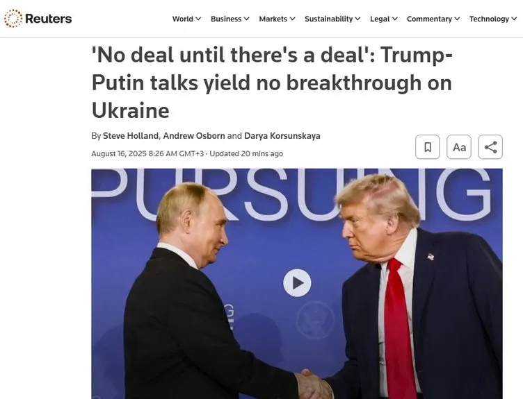 Putin Trump görüşmesinden çıkan sonuç ne? Dünya basını zirveyi böyle değerlendirdi